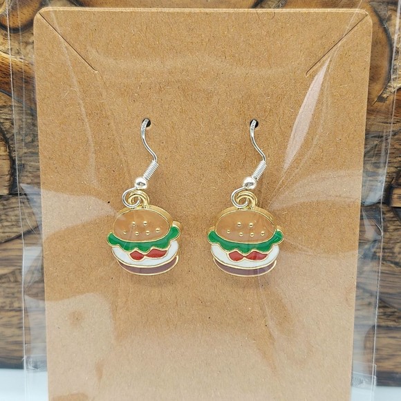 Hamburger Earrings - Picture 1 of 2